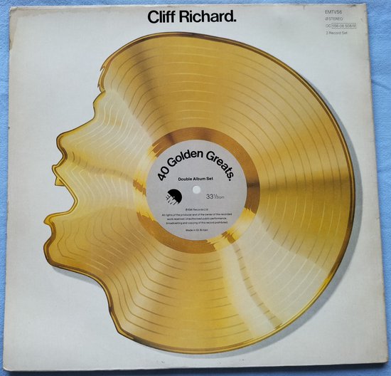Cliff Richard - 40 Golden Greats (1977) 2XLP zijn als nieuw