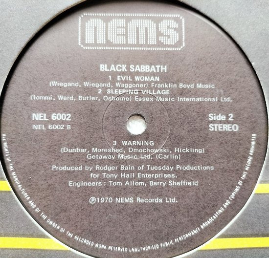Black Sabbath – Black Sabbath 1970 LP