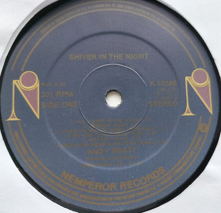Andy Pratt - Shiver in the Night (1977) LP = als nieuw