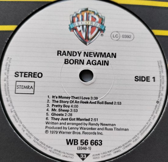 Randy Newman - Born Again (1979) LP = als nieuw