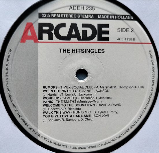 The Hitsingles (1986) LP