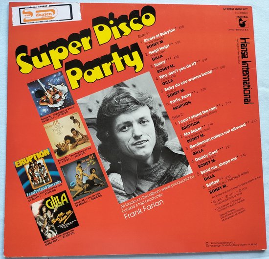 Super Disco Party (1978) LP = in Nieuwstaat