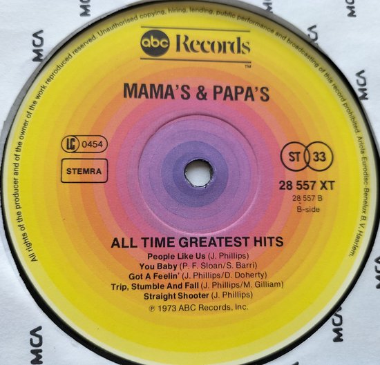 The Mama's & Papa's – All Time Greatest Hits (1977) 2XLP = als nieuw