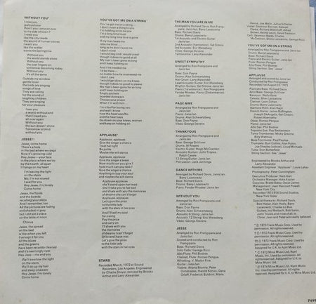 Janis Ian - Stars (1974) LP
