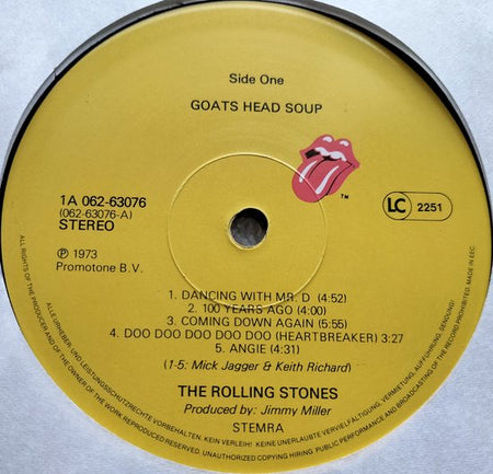 The Rolling Stones - Goats Head Soup (1973) Collect item LP= als nieuw