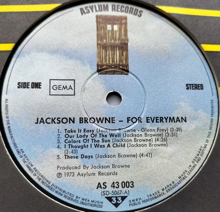 Jackson Browne - For Everyman (1973) LP