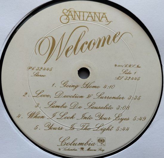 Santana - Welcome (1973) LP