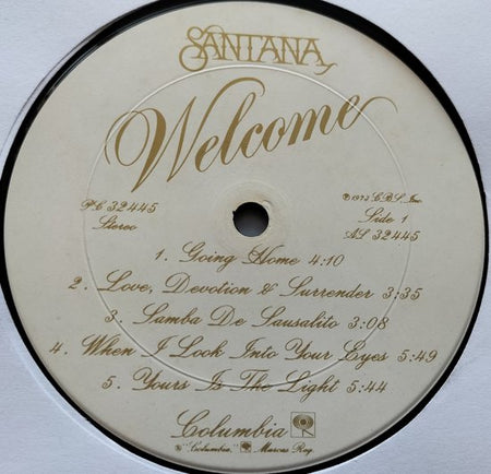 Santana - Welcome (1973) LP