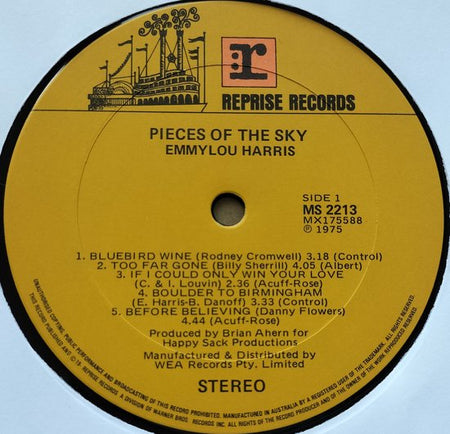 Emmylou Harris - Pieces of the Sky (1975 )LP = als nieuw