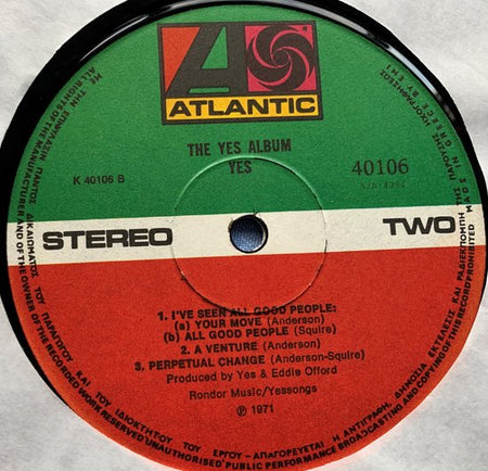 Yes – The Yes Album 1971