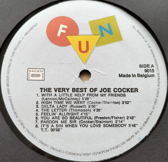 Joe Cocker – The Very Best Of Joe Cocker (1970) LP