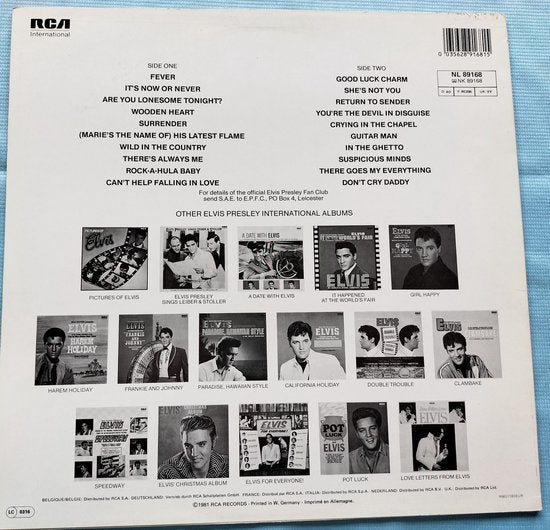 Elvis Presley ‎– 20 Greatest Hits Vol. 2 (1981) LP