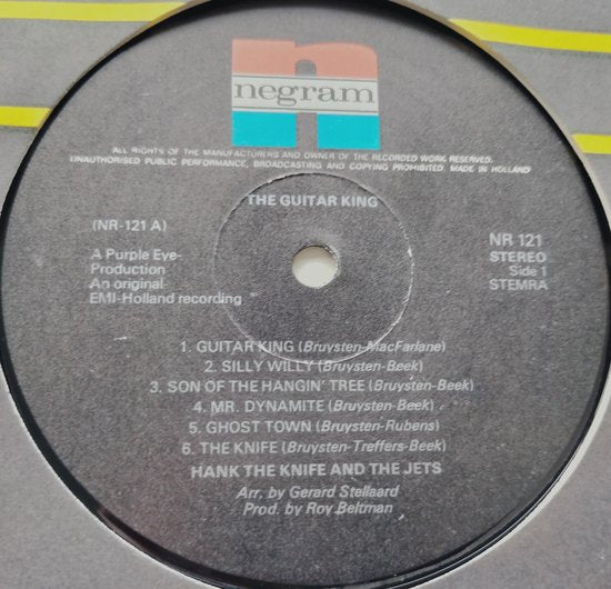 Hank The Knife And The Jets – The Guitar King (1975) LP
