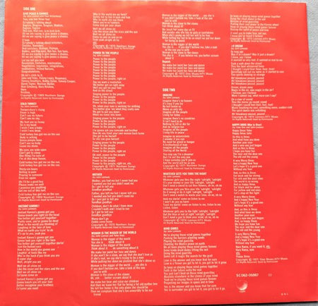 Lennon Plastic Ono Band – Shaved Fish LP