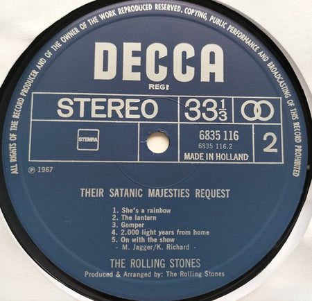 The Rolling Stones – Their Satanic Majesties Request LP = als nieuw