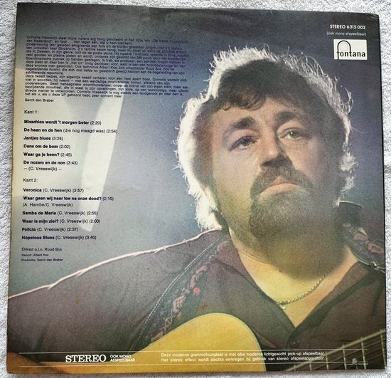 Cornelis Vreeswijk - Cornelis Vreeswijk (1972) LP = als nieuw