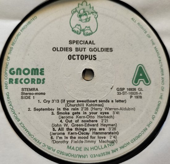 Octopus – Oldies But Goldies (1978) LP