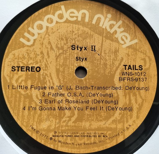 Styx - Styx II (1973) LP