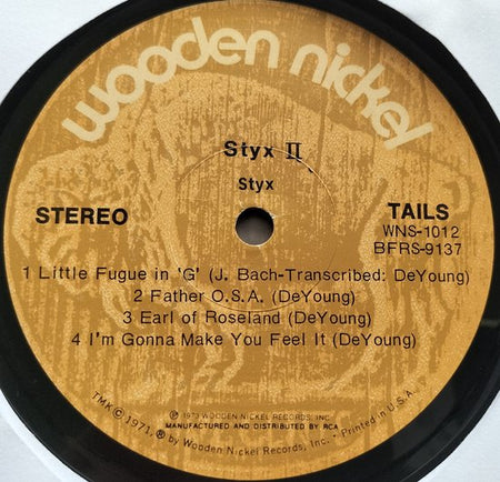 Styx - Styx II (1973) LP