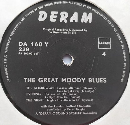 The Moody Blues – The Great Moody Blues (1970) 2XLP