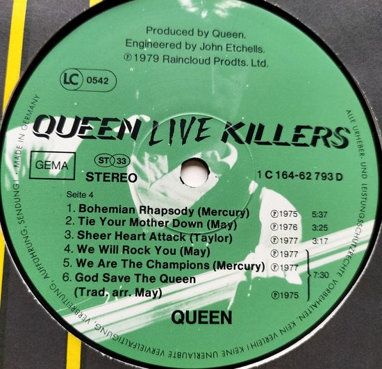 Queen - Live Killers (1979) 2X LP zijn als nieuw