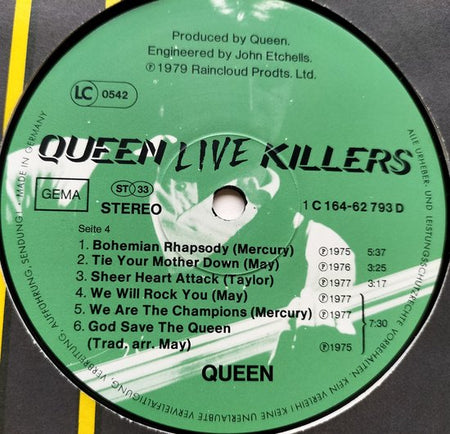Queen - Live Killers (1979) 2X LP zijn als nieuw