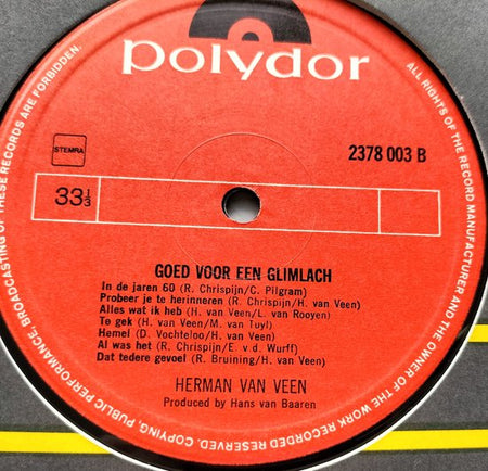 Herman van Veen - Goed voor een Glimlach (1971) LP