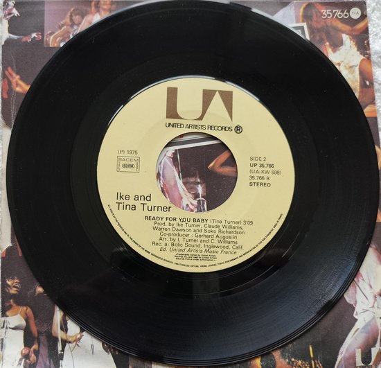 Ike & Tina Turner – Baby, Baby, Get It On (1975) Vinyl, 7", 45 RPM
