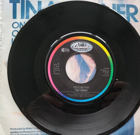 Tina Turner – One Of The Living(1985) Vinyl, 7", 45 RPM, Single, Stereo