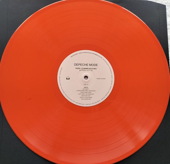 DEPECHE MODE Les Bains Douches: Live In Paris September 29th 1981 RED color LP = als nieuw