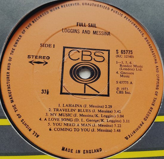 Loggins And Messina – Full Sail (1973) LP