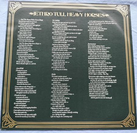 Jethro Tull - Heavy Horses (1978) LP
