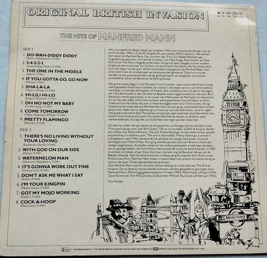 Manfred Mann – The Hits Of Manfred Mann 1983 LP = in Nieuwstaat