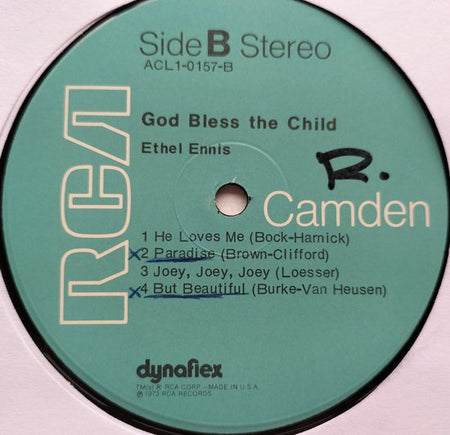 Ethel Ennis ‎– God Bless The Child (1973) LP