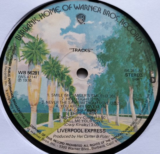 Liverpool Express - Tracks (1976) LP = als nieuw