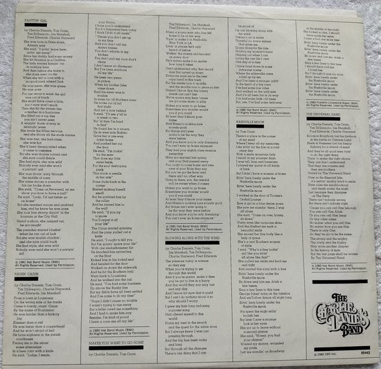 The Charlie Daniels Band - Windows (1982) – LP= als nieuw