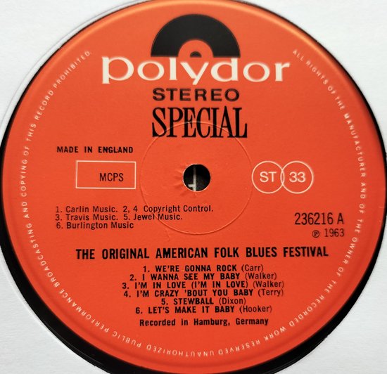 The Original American Folk Blues Festival (1963) LP