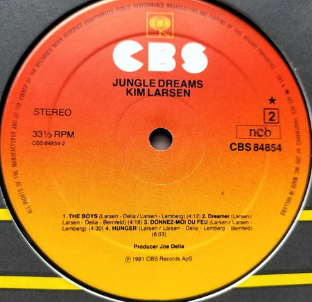 Kim Larsen - Jungle Dreams (1981) - LP = als nieuw