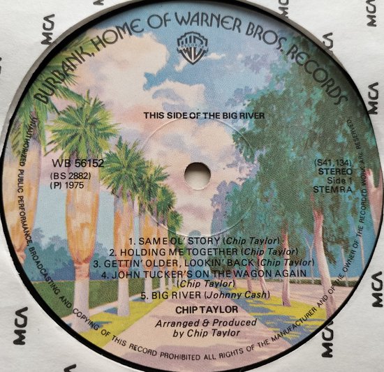 Chip Taylor - This Side of the Big River (1975) LP
