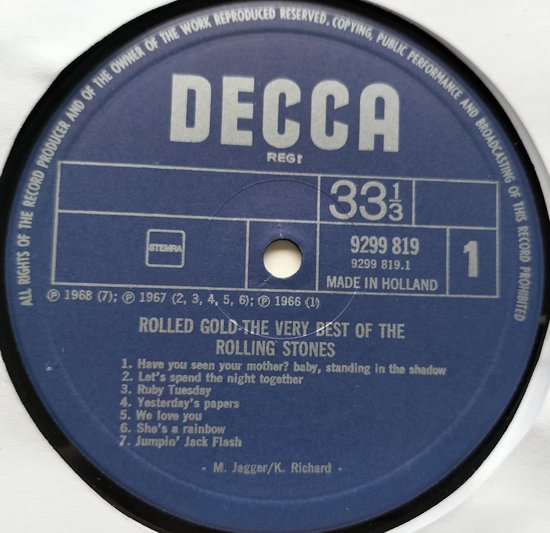 The Rolling Stones - Rolled Gold (1975) 2XLP