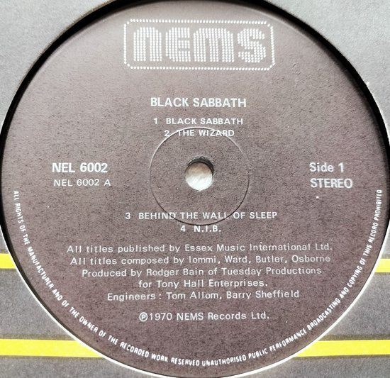 Black Sabbath – Black Sabbath 1970 LP