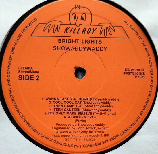 Showaddywaddy - Bright Lights (1980) LP = als nieuw