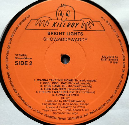 Showaddywaddy - Bright Lights (1980) LP = als nieuw