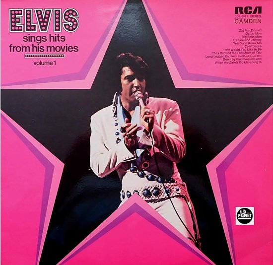 Elvis Presley ‎– Sings Hits From His Movies 1972 LP LP Tooltip Let op! Dit product is een LP. Hiervoor heb je een platenspeler nodig.