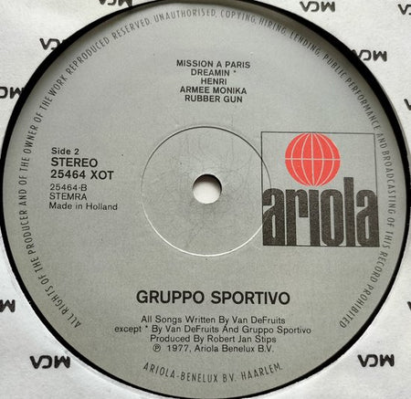 Gruppo Sportivo - 10 Mistakes (1977) LP
