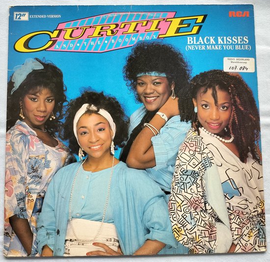 Curtie And The Boombox – Black Kisses (Never Make You Blue) (Extended Version)  Vinyl, 12", 45 RPM LP