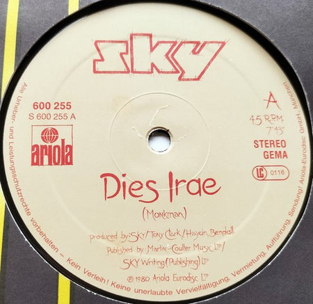 Sky – Dies Irae – Vinyl, 12", 45 RPM, Maxi-Single, Stereo LP= als nieuw