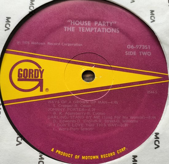 The Temptations - House Party (1975) LP