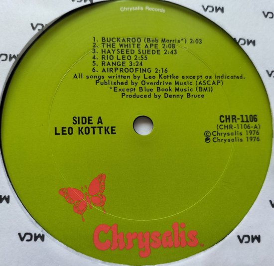 Leo Kottke - Leo Kottke (1976) LP