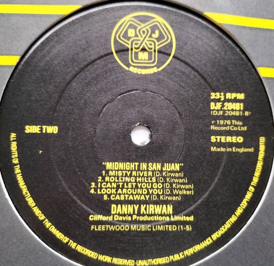 Danny Kirwan - Midnight in San Juan (1976) LP